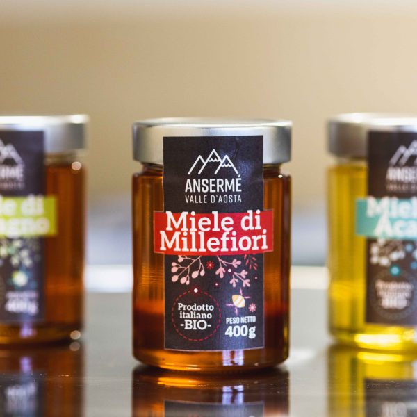 Miele BIO - Ansermé Valle d'Aosta - Tascapan millefiori tris