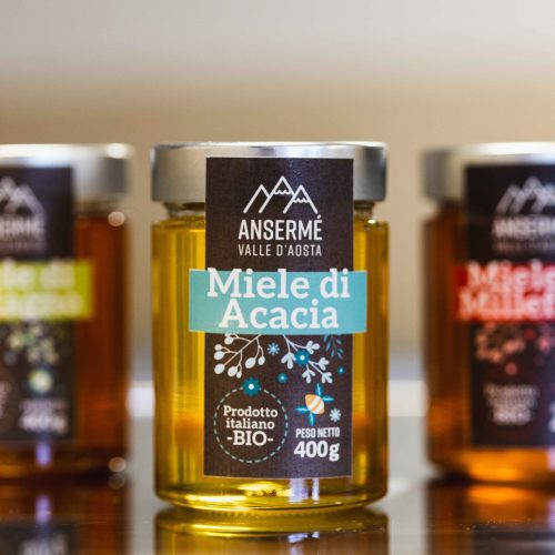 Miele BIO - Ansermé Valle d'Aosta - Tascapan acacia tris