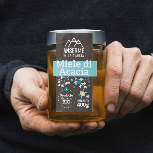 Miele BIO - Ansermé Valle d'Aosta - Tascapan acacia bio miele della valle d'aosta