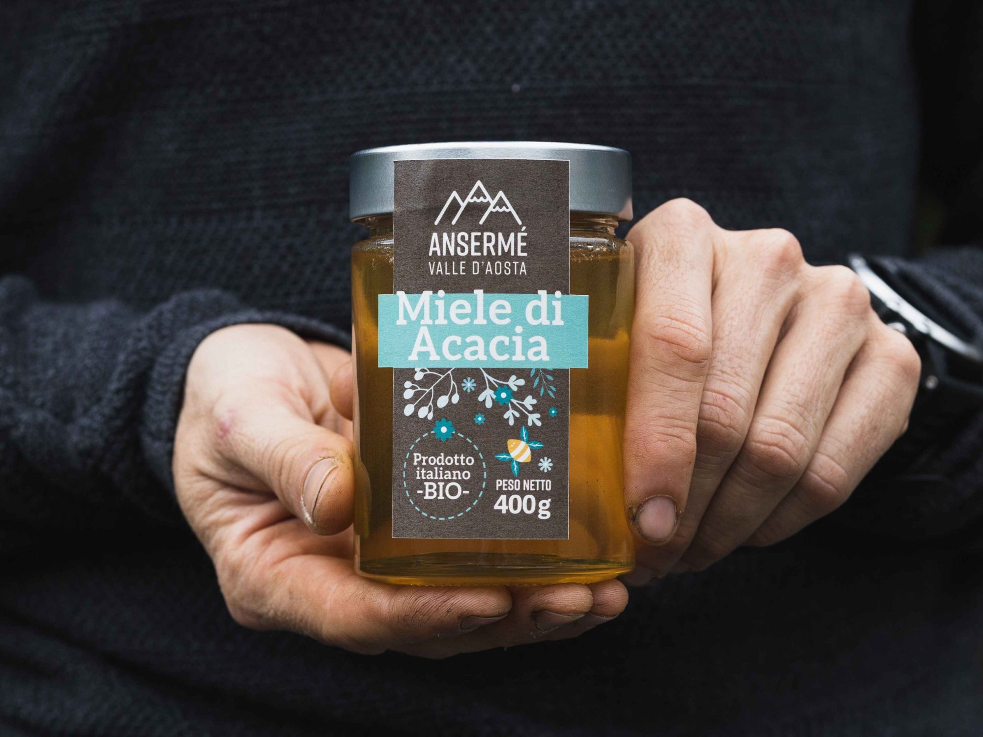 Miele BIO - Ansermé Valle d'Aosta - Tascapan acacia bio miele della valle d'aosta