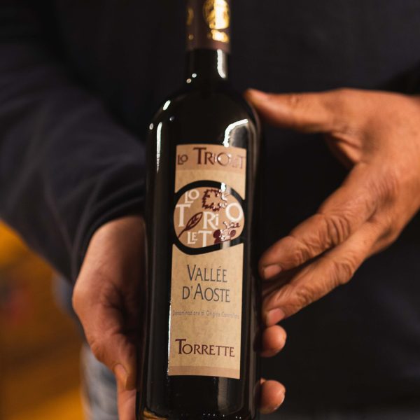 Torrette Vino Valle d'Aosta Lo Triolet - Tascapan bottiglia