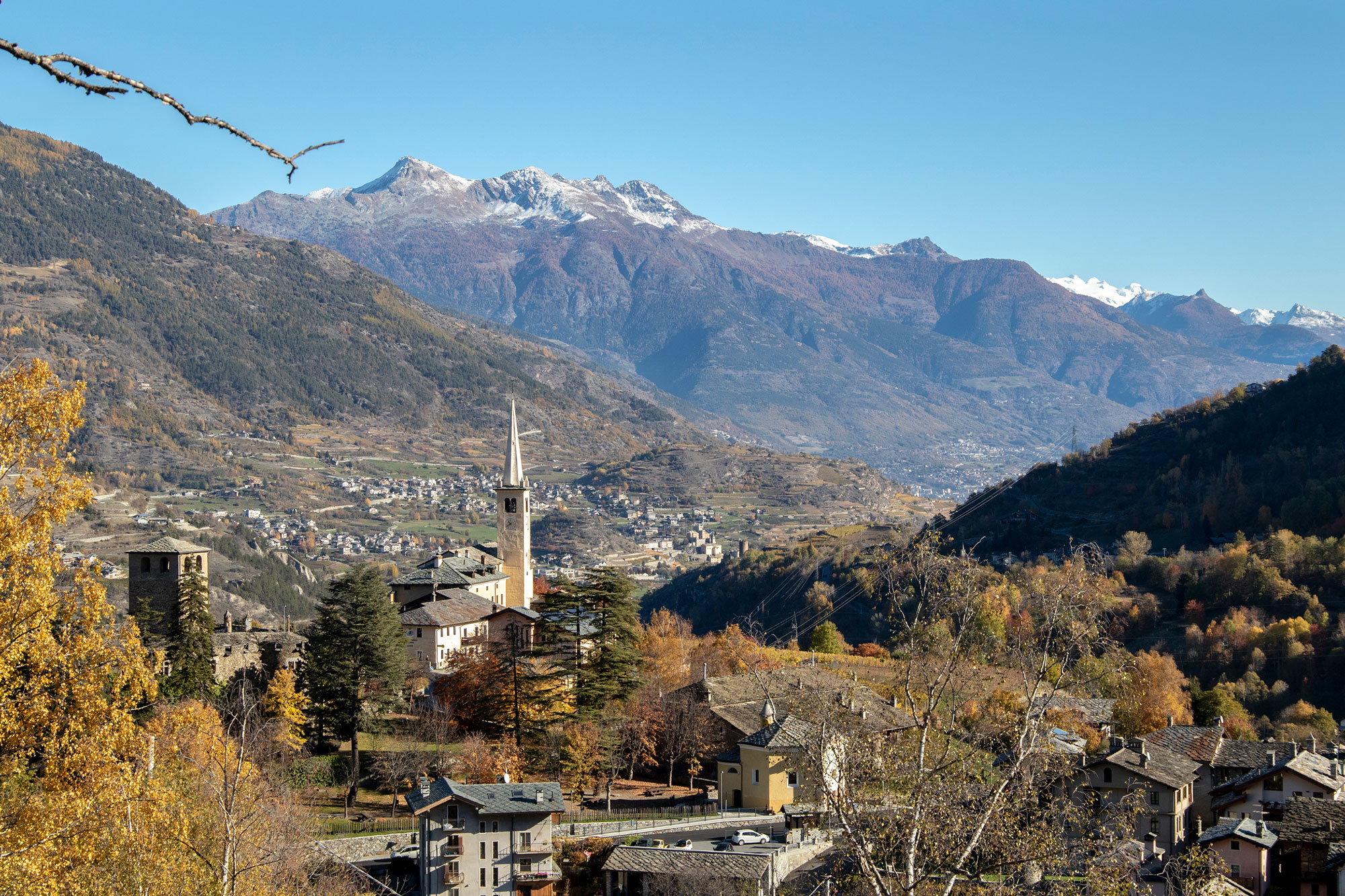 Introd Panorama valle d'Aosta